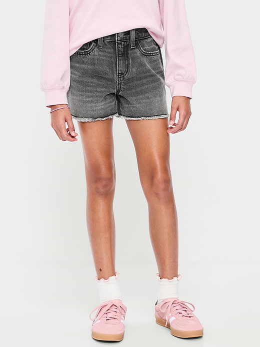 Old Navy High-Waisted Ripped Frayed-Hem Jean Shorts for Girls — photo 1