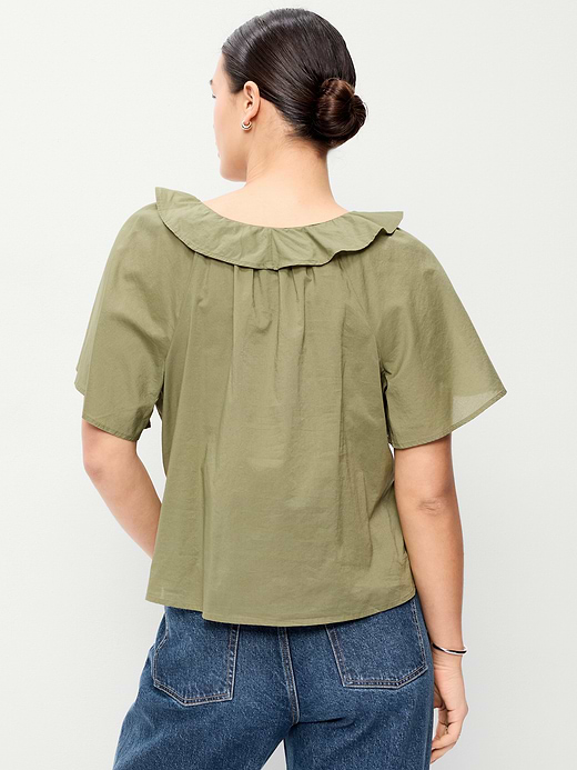 Old Navy Ruffle Tie-Front Top — photo 7
