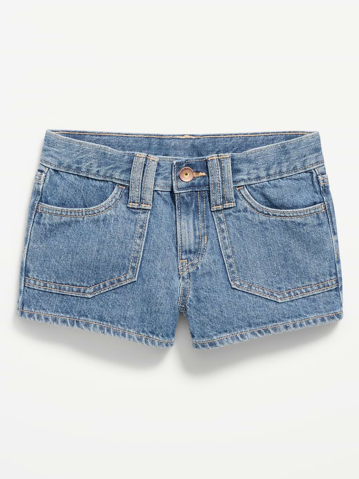 Old Navy Low-Rise Utility Jean Shorts for Girls — photo 5