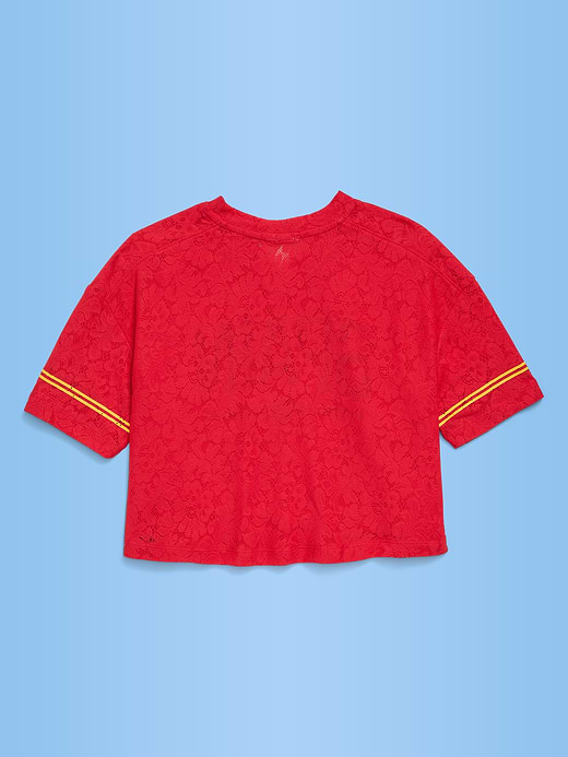 Old Navy FIFA World Cup 26™ Germany Boxy Lace V-Neck T-Shirt for Girls — photo 3