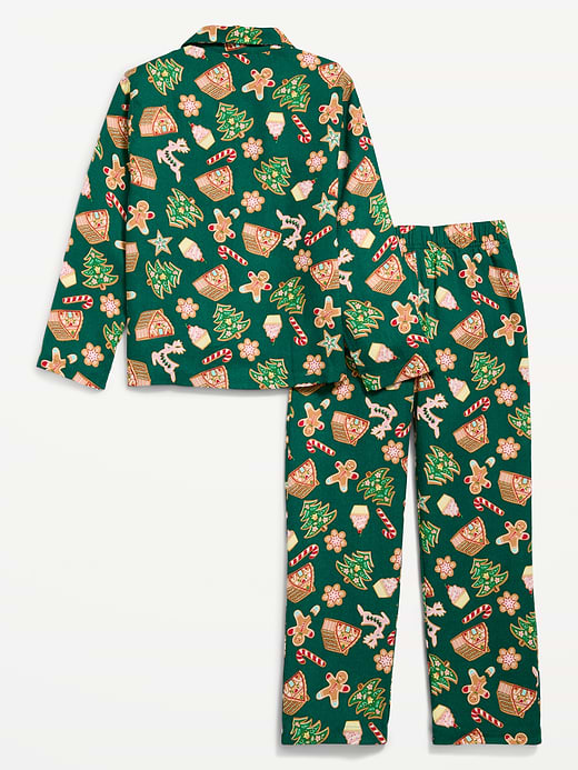 Old Navy Gender-Neutral Printed Flannel Pajama Pants Set for Kids — photo 3