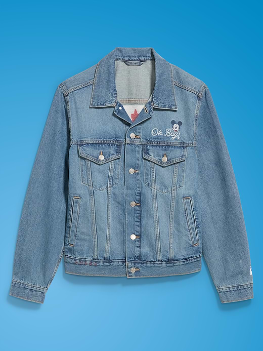 Old Navy Old Navy x Disney Mickey Mouse Denim Trucker Jacket for Adults — photo 4
