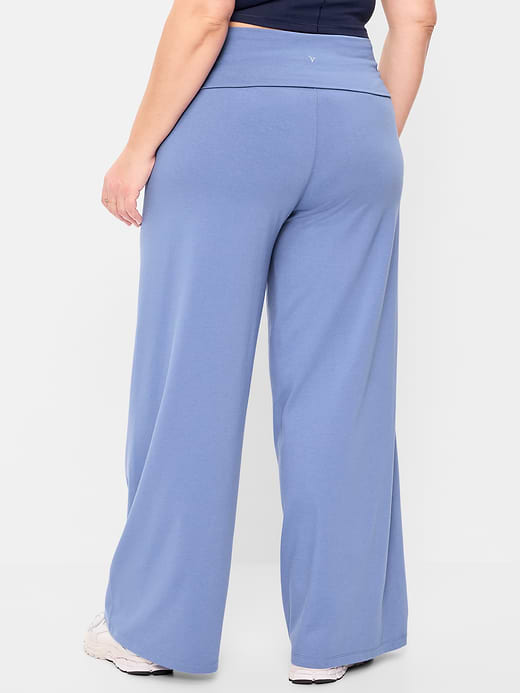 Old Navy High-Waisted PowerChill Fold-Over Wide-Leg Pants — photo 7