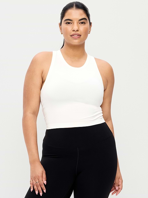 Old Navy Seamless Fitted High-Neck Crop Top — photo 6