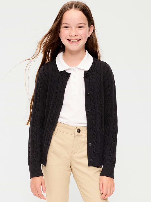 Old Navy Cable-Knit Cardigan Sweater for Girls — photo 1
