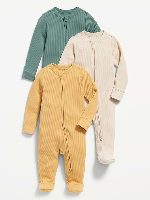 Old Navy 2-Way-Zip Sleep & Play Footed One-Piece 3-Pack for Baby — photo 1