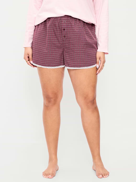 Old Navy Classic Poplin Boxer Pajama Shorts — photo 9