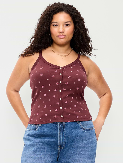 Old Navy Button-Front Cami Tank Top — photo 8