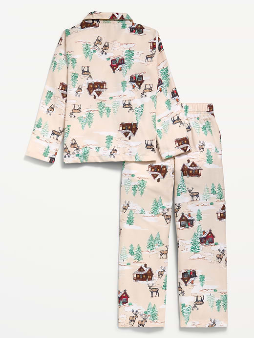 Old Navy Gender-Neutral Printed Flannel Pajama Pants Set for Kids — photo 3