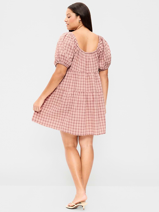 Old Navy Puff-Sleeve Smocked Mini Swing Dress — photo 10