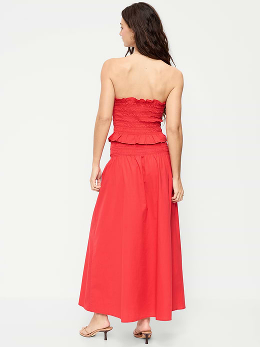 Old Navy Twill Smocked-Waist Maxi Skirt — photo 4