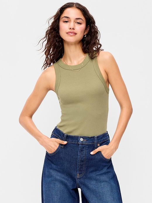 Old Navy Crop Ribbed Tank Top — photo 1