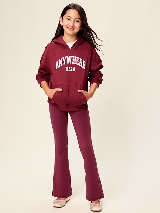 Old Navy High-Waisted PowerChill Crossover Flared Leggings for Girls — photo 4