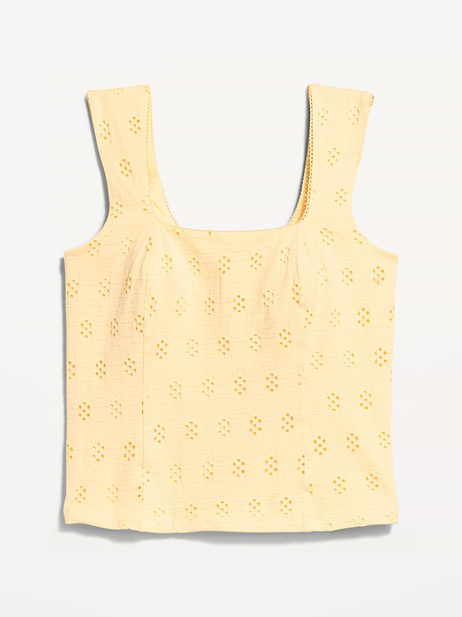 Old Navy Seamed-Bodice Eyelet Tank Top — photo 6