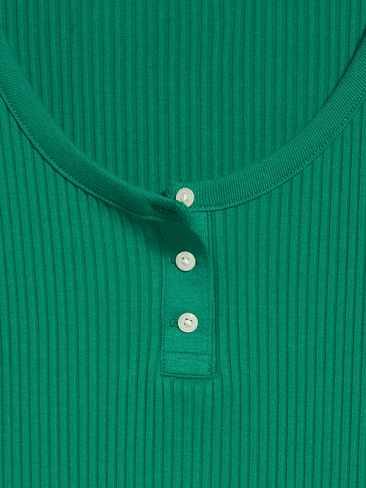 Old Navy Scoop-Neck Fitted Henley Top — photo 5