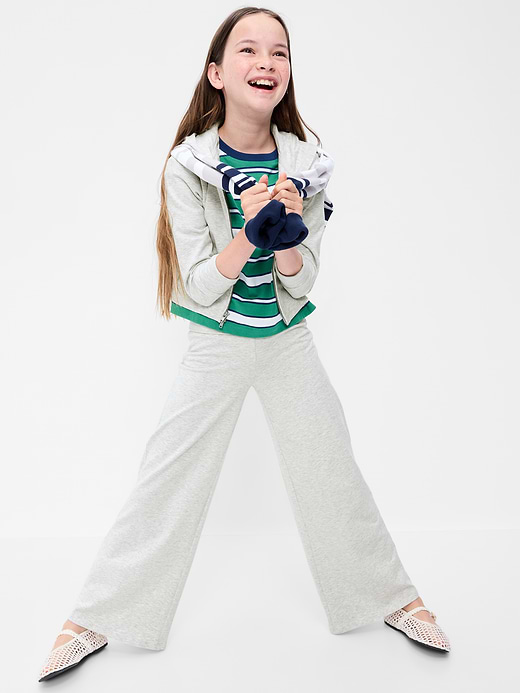 Old Navy Foldover Jersey Knit Wide-Leg Pants for Girls — photo 4