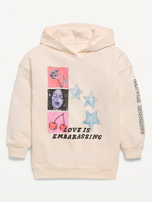 Old Navy Olivia Rodrigo™ Oversized Graphic Tunic Hoodie for Girls — photo 3