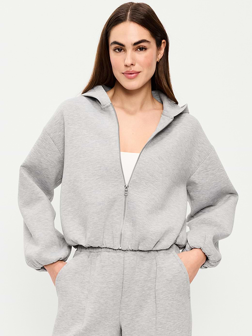 Old Navy Bounce Fleece Bubble-Hem Hoodie Sweatshirt — photo 1