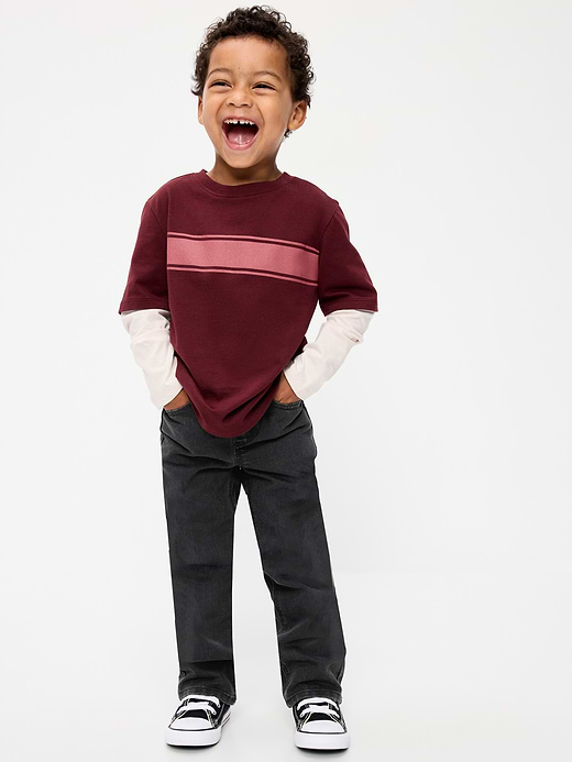 Old Navy Wow Straight Pull-On Jeans for Toddler Boys — photo 1