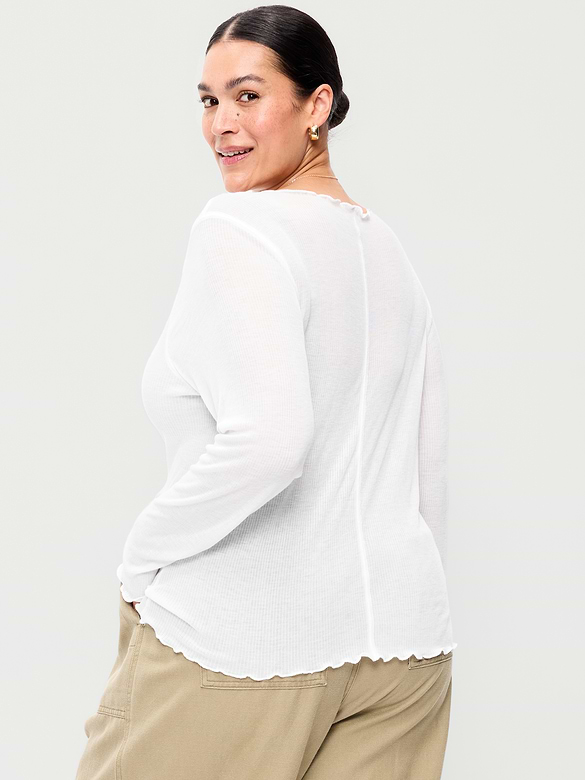 Old Navy Lettuce-Edge Tissue T-Shirt — photo 9