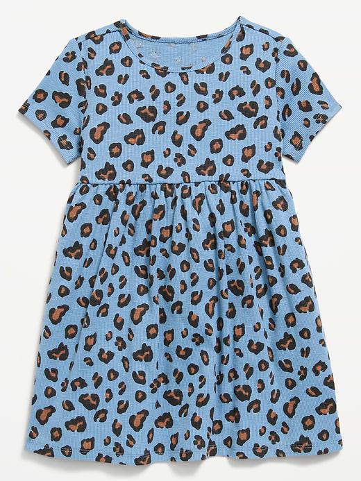 Old Navy Short-Sleeve Ribbed Graphic Dress for Toddler Girls — photo 1