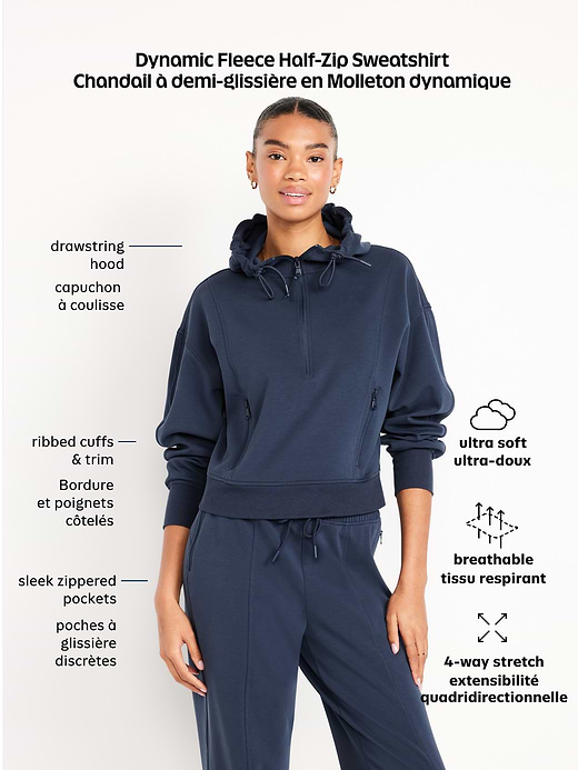 Old Navy Dynamic Fleece Half-Zip Sweatshirt — photo 7