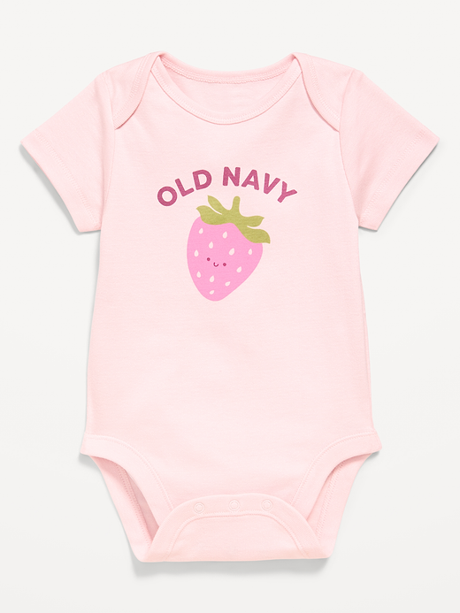 Old Navy Unisex Short-Sleeve Logo-Graphic Bodysuit for Baby — photo 1