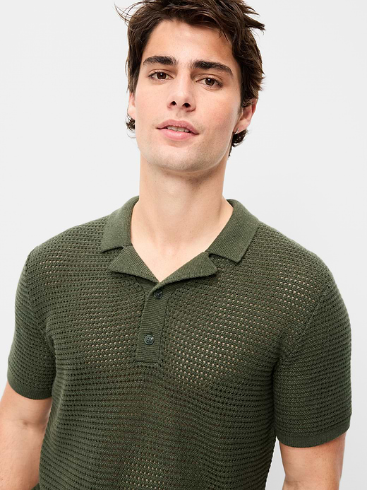 Old Navy Striped Polo Sweater — photo 4