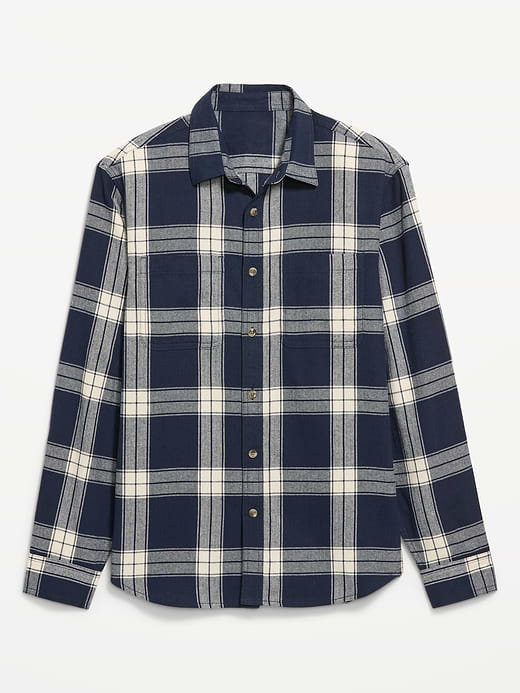 Old Navy Relaxed Long-Sleeve Flannel Pocket Shirt — photo 5