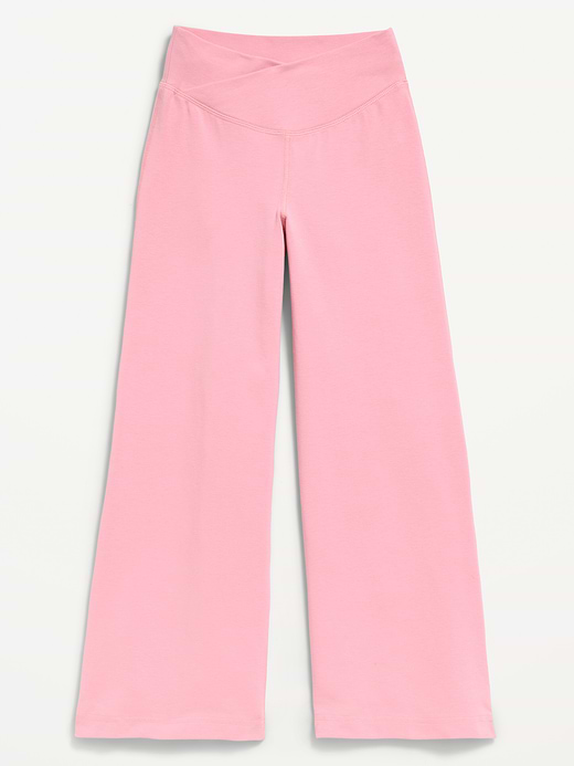 Old Navy High-Waisted PowerChill Crossover Wide-Leg Pants for Girls — photo 5