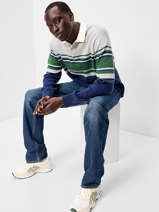 Old Navy Long-Sleeve Rugby Polo Sweater — photo 4