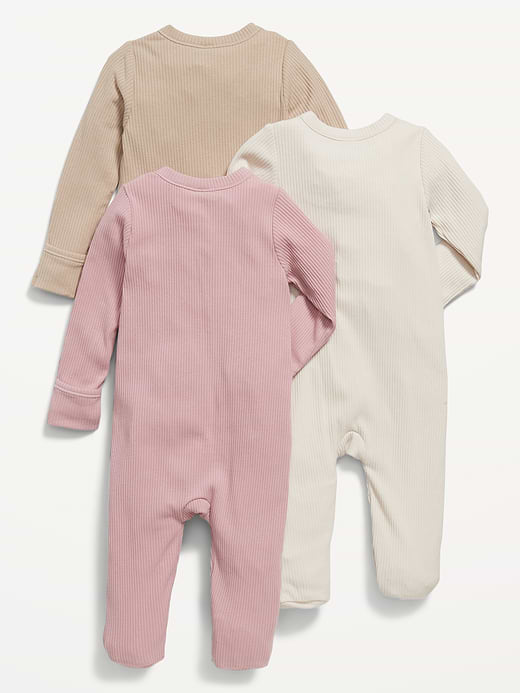 Old Navy 2-Way-Zip Sleep & Play Footed One-Piece 3-Pack for Baby — photo 3