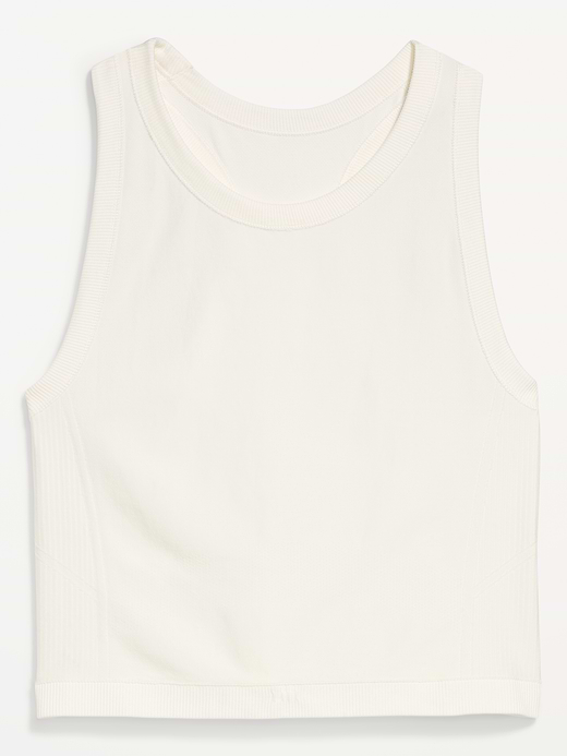 Old Navy Seamless Fitted High-Neck Crop Top — photo 10