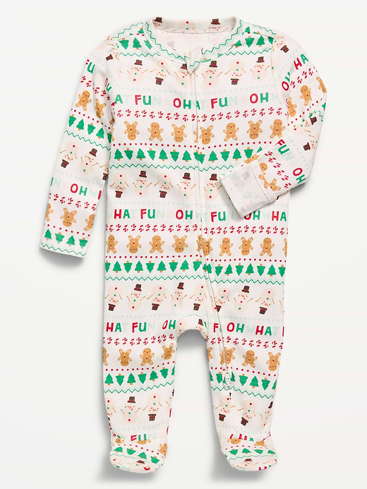 Old Navy 2-Way-Zip Sleep & Play Footed One-Piece for Baby — photo 1