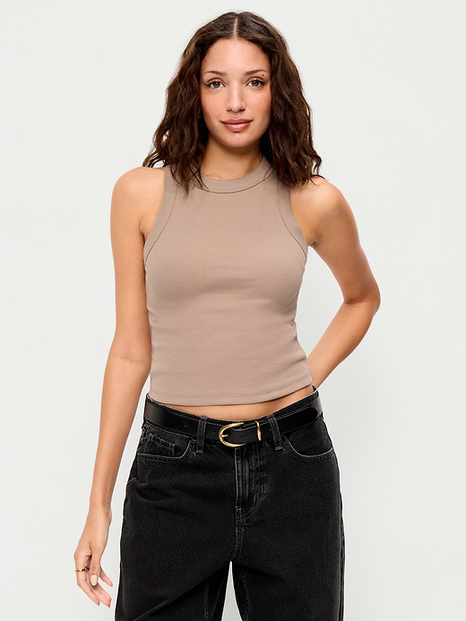 Old Navy Crop Ribbed Tank Top — photo 1