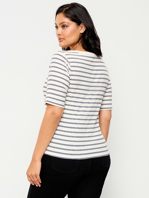 Old Navy Scoop-Neck Fitted Henley Top — photo 10