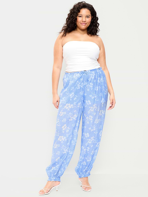 Old Navy High-Waisted Sheer Chiffon Harem Pants — photo 8