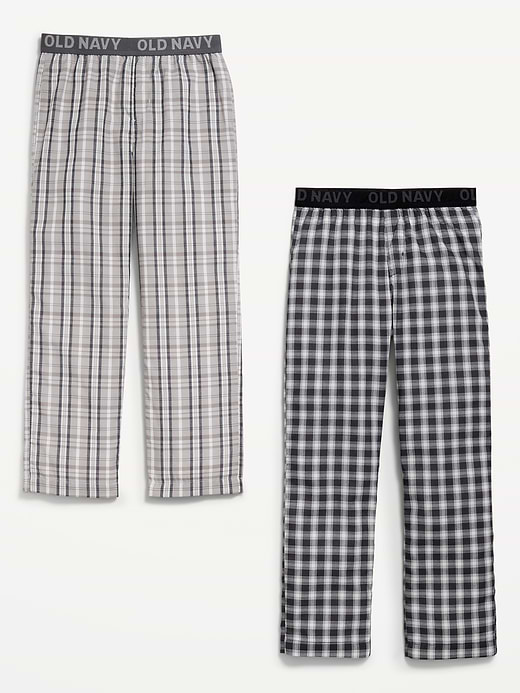 Old Navy Printed Poplin Straight-Leg Pajama Pants 2-Pack for Boys — photo 4