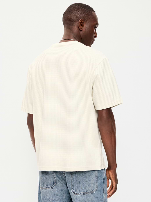Old Navy Loose Short-Sleeve Textured Waffle T-Shirt — photo 3