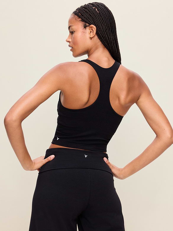 Old Navy Light Support PowerChill High-Neck Racerback Sports Bra — photo 3
