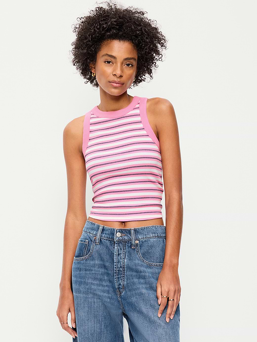 Old Navy Crop Ribbed Tank Top — photo 1