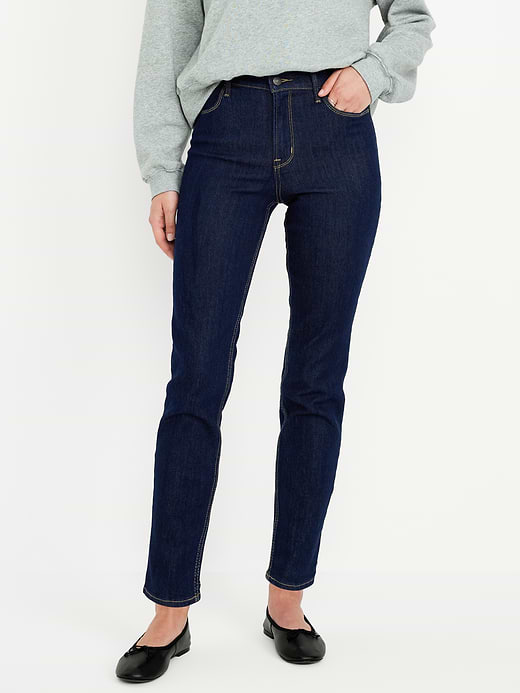 Old Navy High-Waisted Wow Straight Ankle Jeans — photo 3