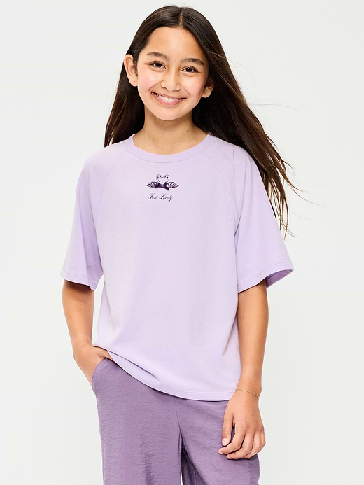 Old Navy Oversized Short-Sleeve Graphic T-Shirt for Girls — photo 1