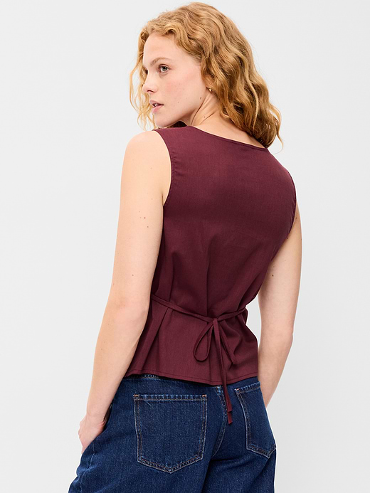 Old Navy Sleeveless V-Neck Tie-Back Top — photo 3