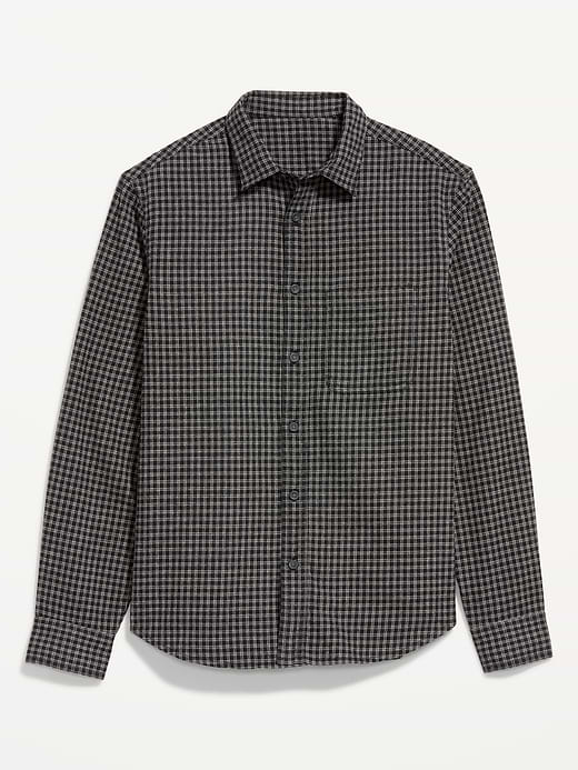 Old Navy Relaxed Long-Sleeve Flannel Pocket Shirt — photo 5