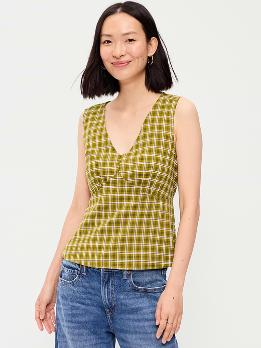 Old Navy Sleeveless V-Neck Tie-Back Top — photo 1