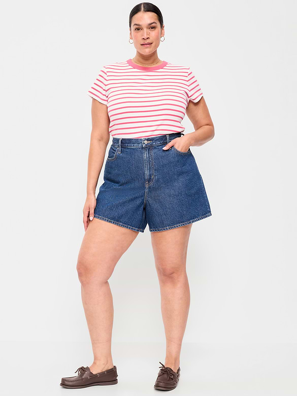 Old Navy High-Waisted Wow Baggy Jean Shorts -- 5-inch inseam — photo 7