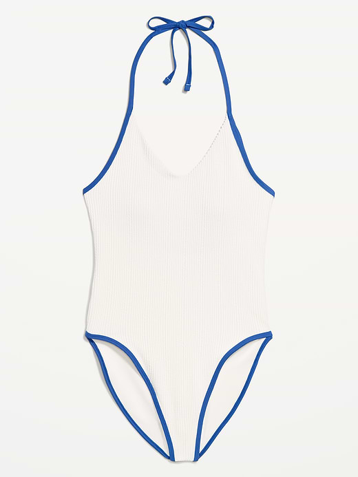 Old Navy Pique V-Neck Halter Swimsuit — photo 5