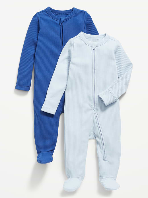 Old Navy 2-Way-Zip Sleep & Play Footed One-Piece 2-Pack for Baby — photo 1