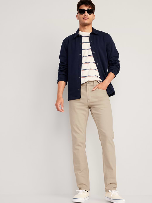 Old Navy Slim Built-In Flex Five-Pocket Pants — photo 4